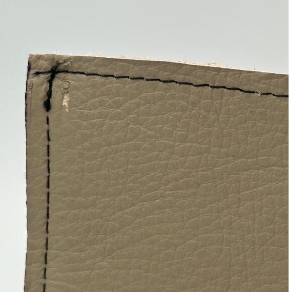 Minimalist Handmade Oaxaca Leather Wallet Beige Slim Bifold Card Holder for Men - Picture 6 of 8